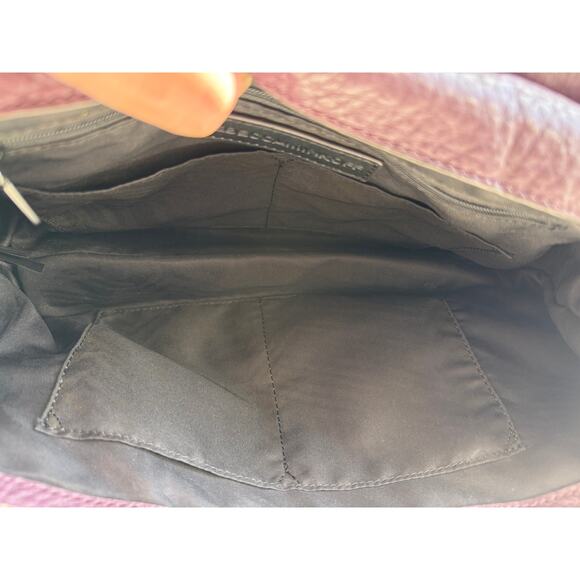 Rebecca Minkoff Keith Satchel Purple Leather Suede Top Handle Great Color! EUC! - Picture 8 of 11